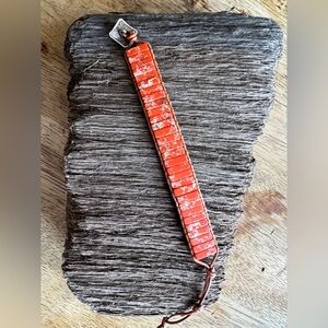 Handcrafted Orange Bracelet